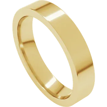 14K Yellow Gold 4mm Wedding Band