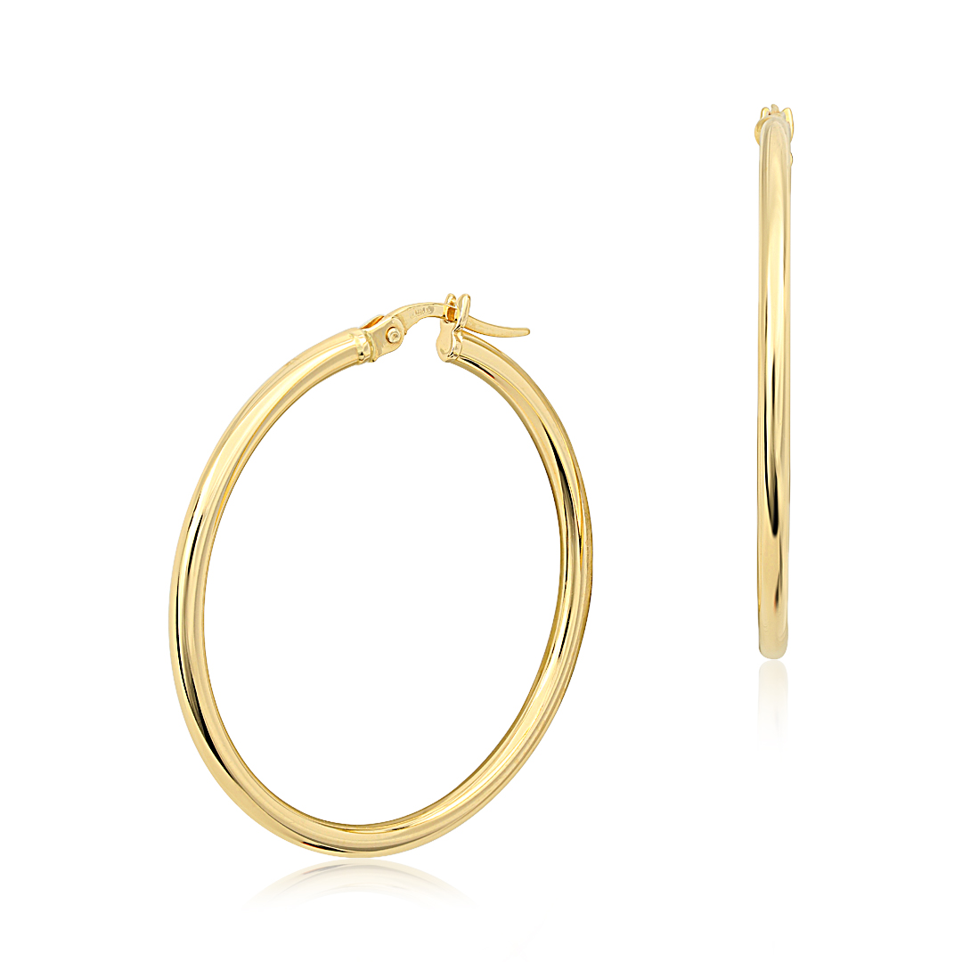 Roberto Coin 18K Yellow Gold Hoop Earrings