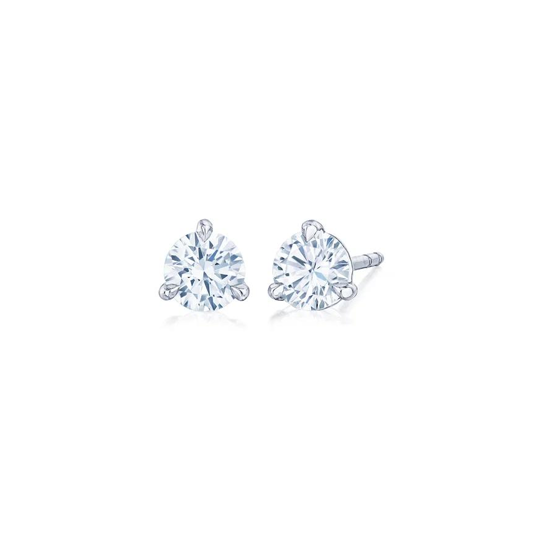 Kwiat Platinum Diamond Stud Earrings - 6197