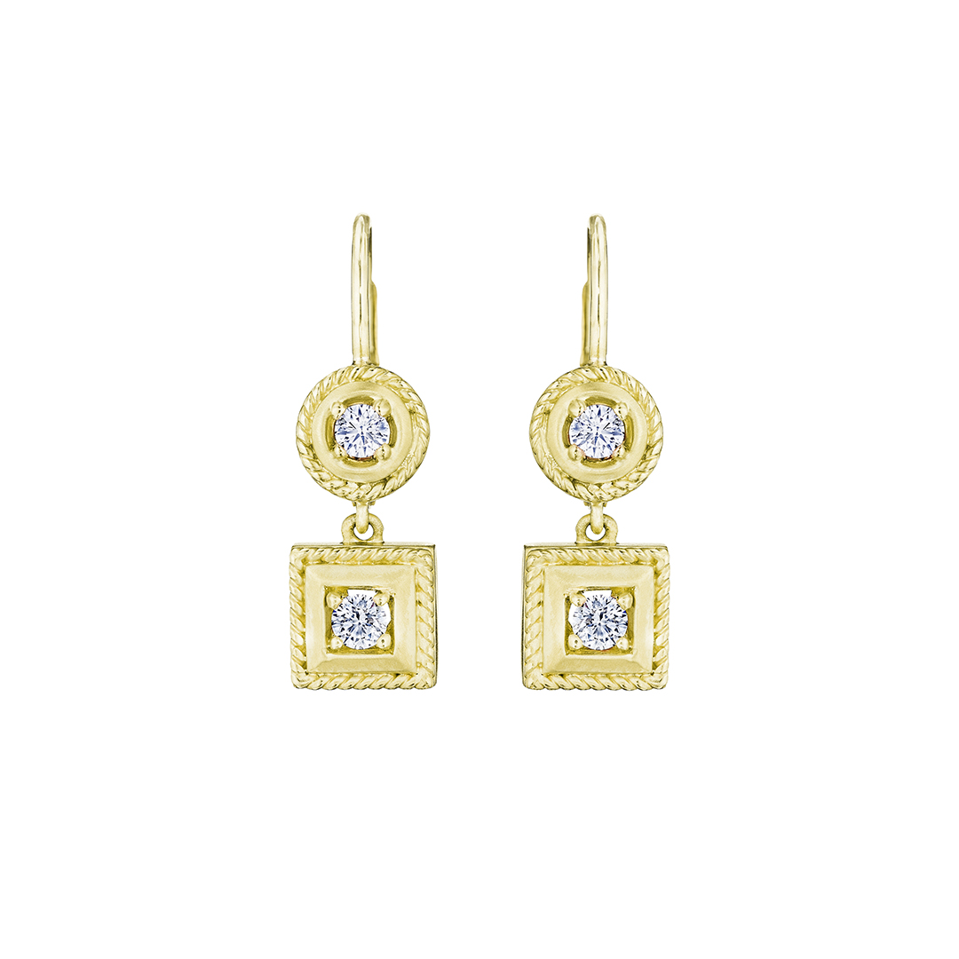 Penny Preville 18K Yellow Gold Diamond Earrings