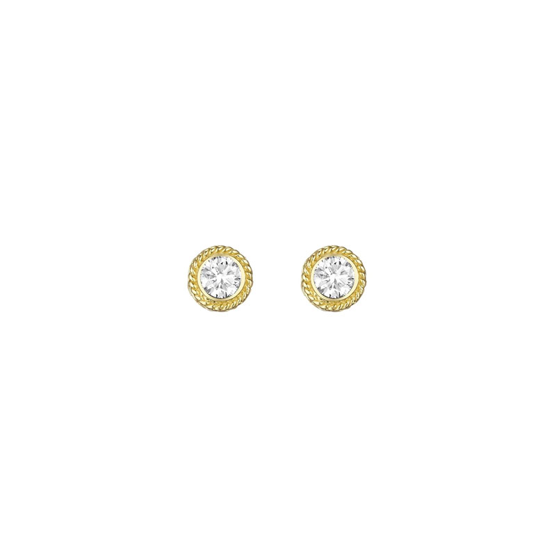 Penny Preville 18K Yellow Gold Diamond Stud Earrings