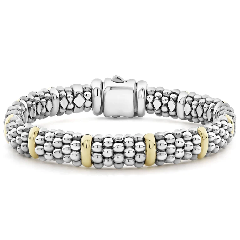 LAGOS Sterling Silver Caviar Collection Beaded Bracelet itemprop=