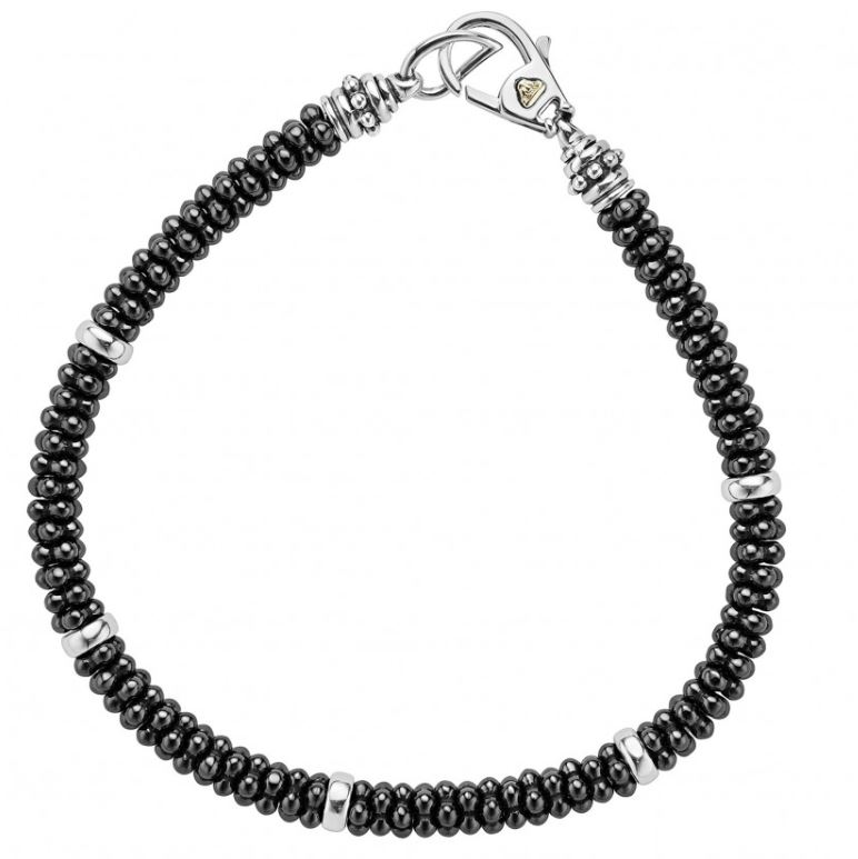 LAGOS Sterling Silver Black Caviar Bracelet
