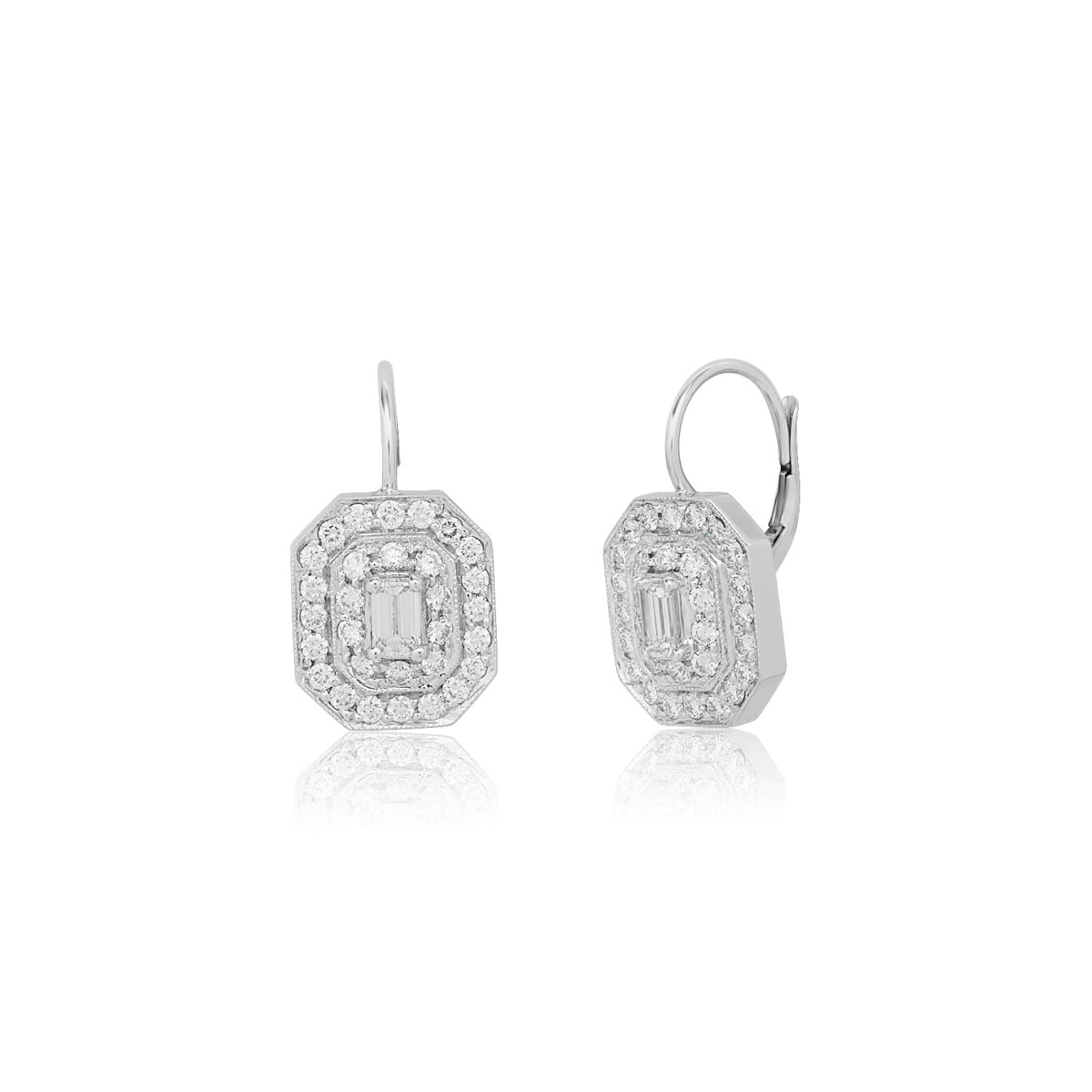 Penny Preville 18K White Gold Diamond Earrings