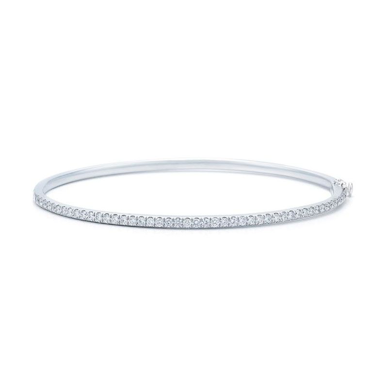 Kwiat 18K White Gold Stackable Collection Diamond Bangle Bracelet