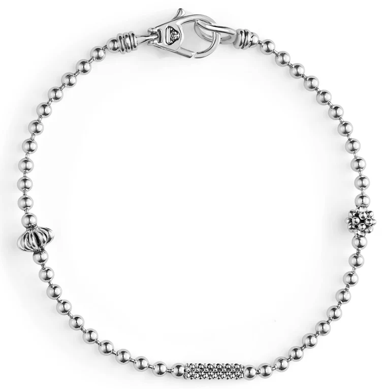 LAGOS Sterling Silver Caviar Icon Bracelet