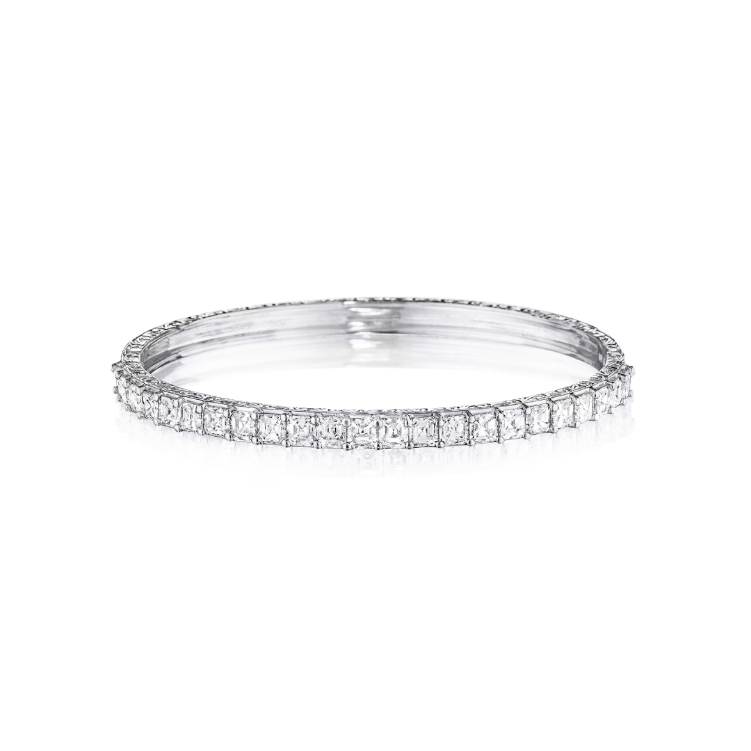 Penny Preville 18K White Gold Diamond Bangle itemprop=