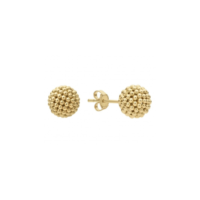 LAGOS 18K Yellow Gold Caviar Ball Stud Earrings