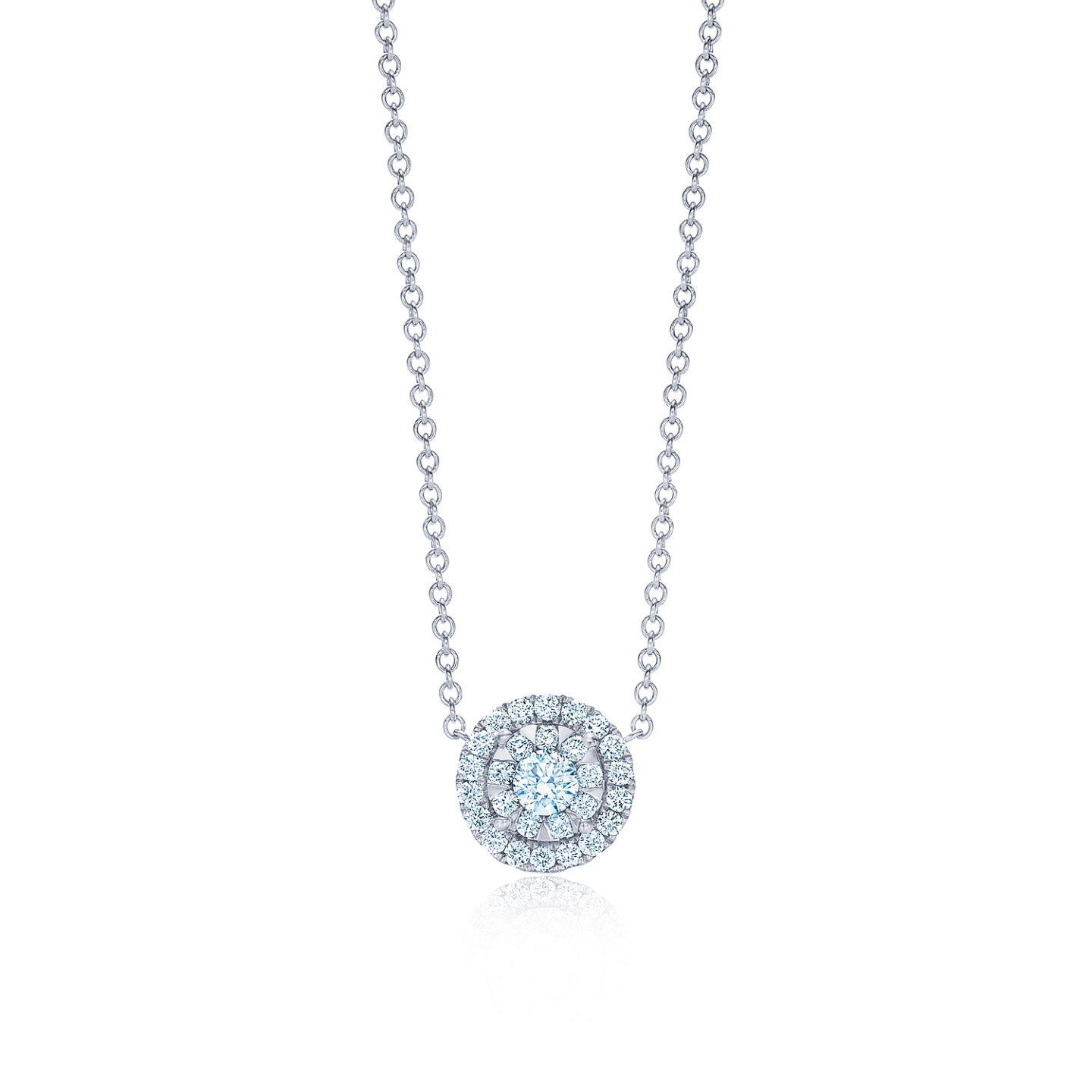 Kwiat 18K White Gold Sunburst Collection Necklace