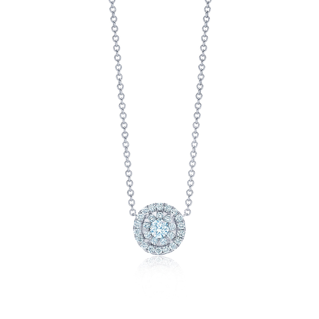Kwiat 18K White Gold Sunburst Collection Necklace