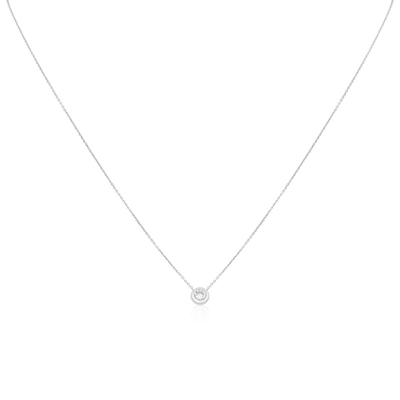 Roberto Coin 18K White Gold and Diamond Necklace