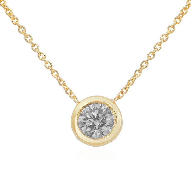 Roberto Coin 18K Yellow Gold Diamond Necklace