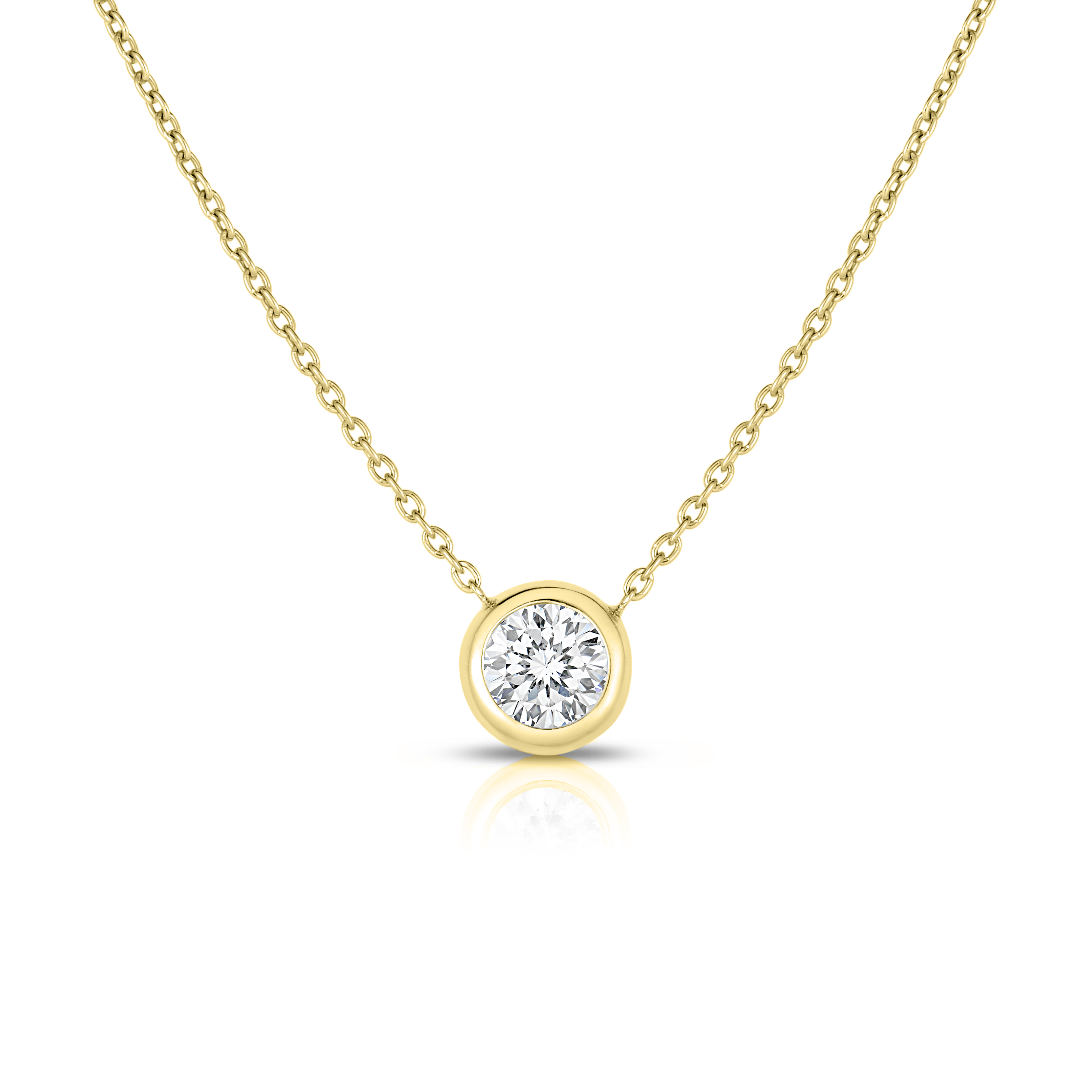 Roberto Coin 18K Yellow Gold Diamond Necklace