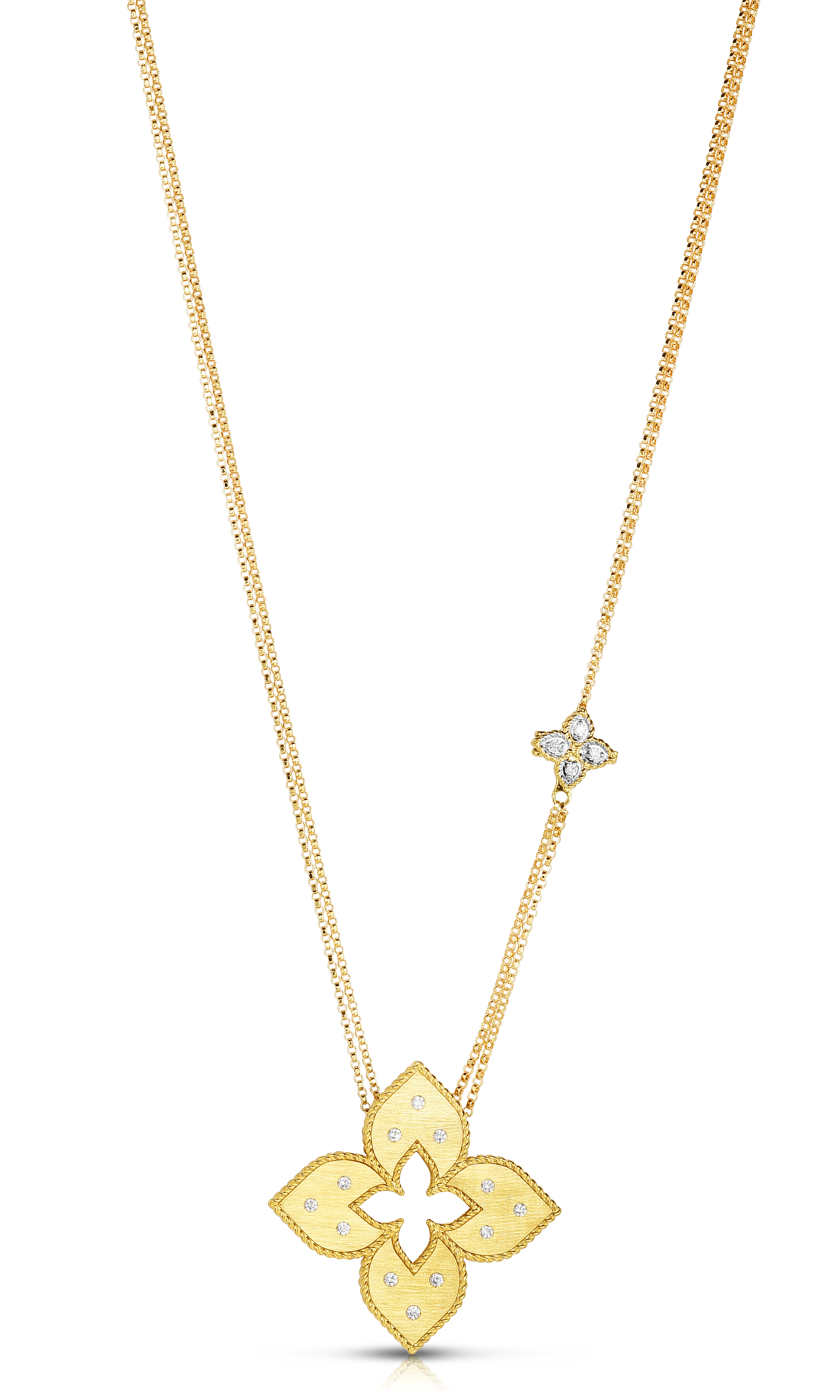 Roberto Coin 18K Yellow Gold Venetian Princess Diamond Necklace