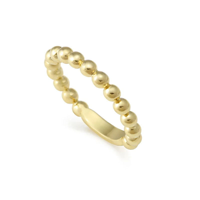 Lagos 18K Yellow Gold Caviar Gold Collection Stackable Ring