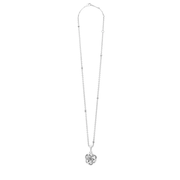 LAGOS Sterling Silver Love Knot Pendant Necklace