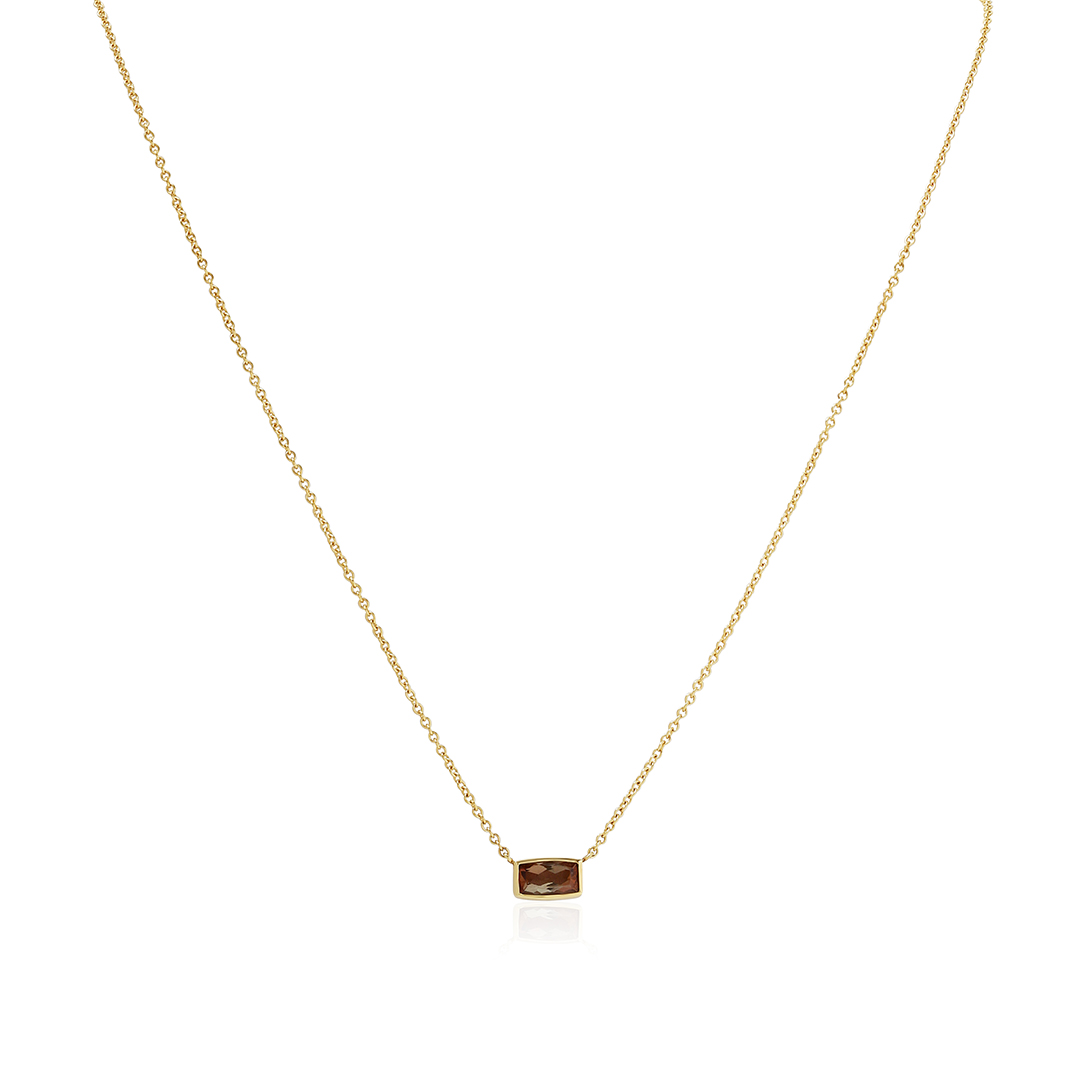 18K Yellow Gold Andalusite Necklace