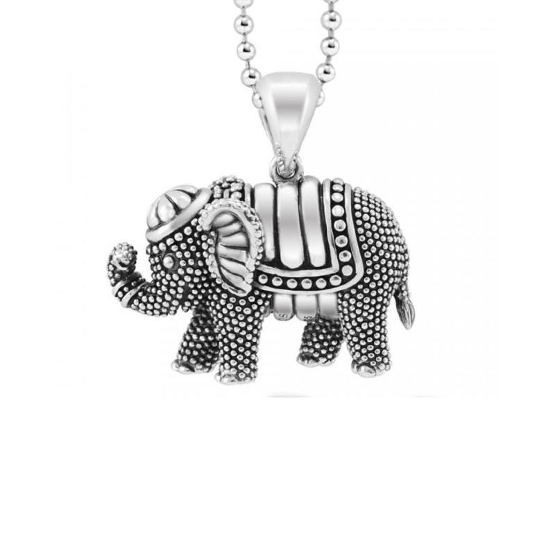 LAGOS Sterling Silver Rare Wonders Elephant Pendant Necklace
