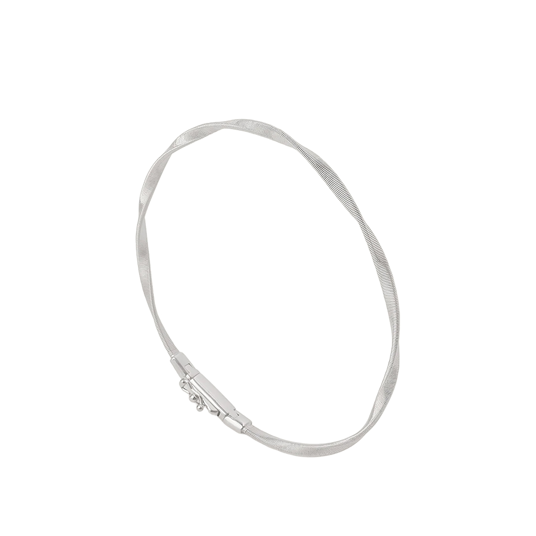 Marco Bicego 18K White Gold Marrakech Twisted Flat Coil Bracelet