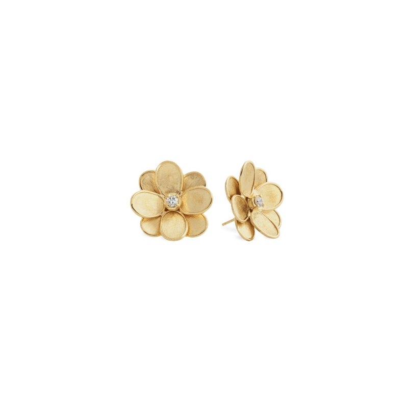 Marco Bicego 18K Yellow Gold Petali Diamond Earrings