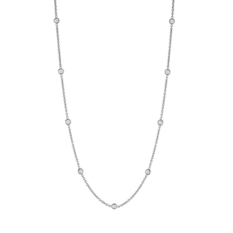 Penny Preville 18K White Gold Diamond Eyeglass Necklace