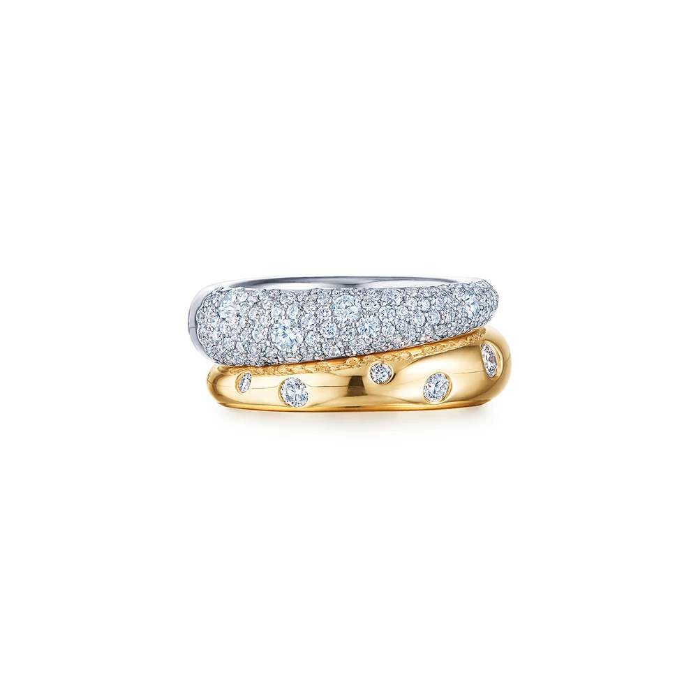 Kwiat 18K Yellow and White Gold Cobblestone Diamond Ring - 6446