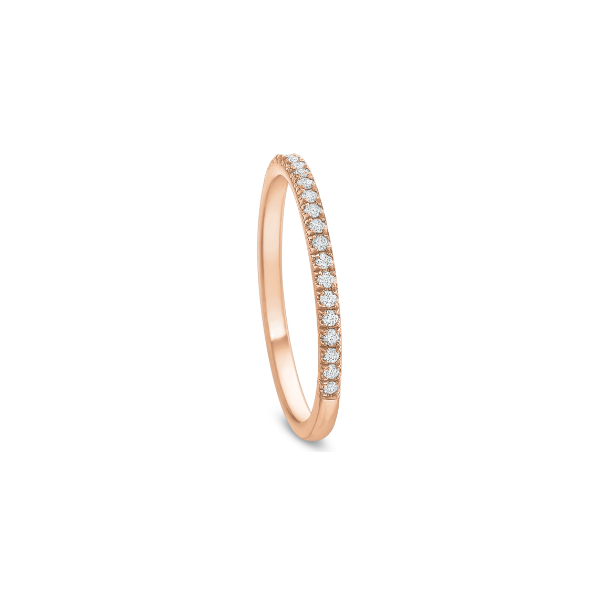 Precision Set 18K Rose Gold Diamond Band - 591