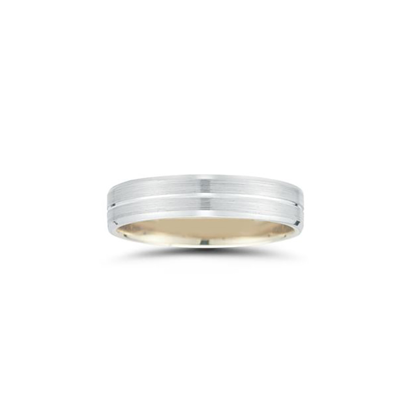 18K Yellow Gold and Platinum Men