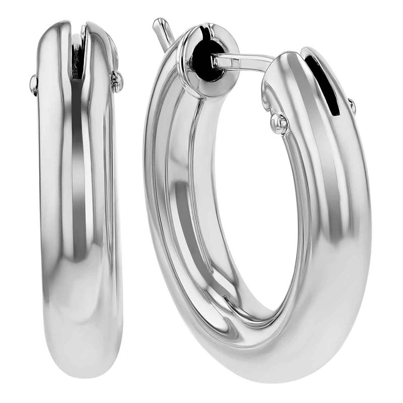 Roberto Coin 18K White Gold Hoop Earrings