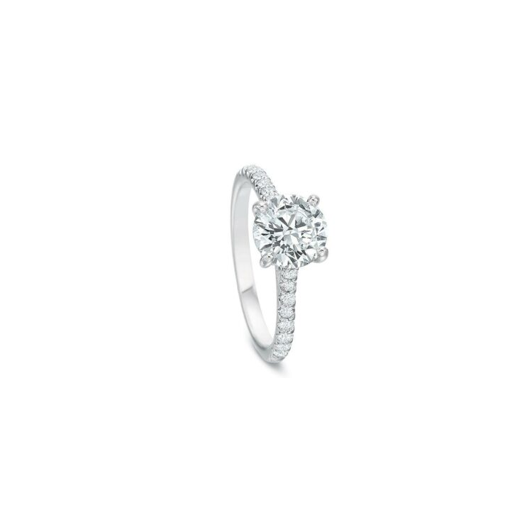 Precision Set Platinum and Diamond Semi Mounting - 617229