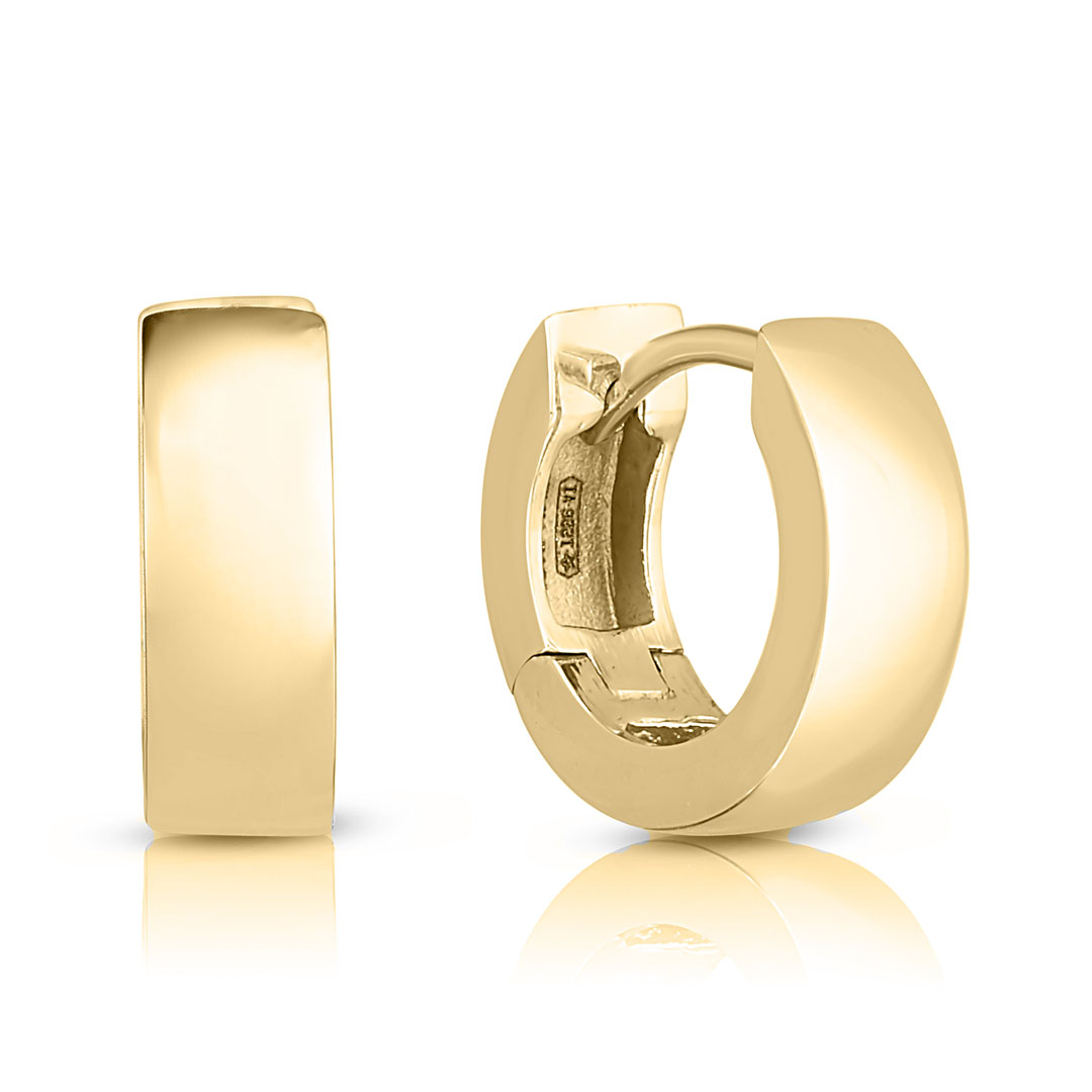 Roberto Coin 18K Yellow Gold Huggie Hoop Earrings