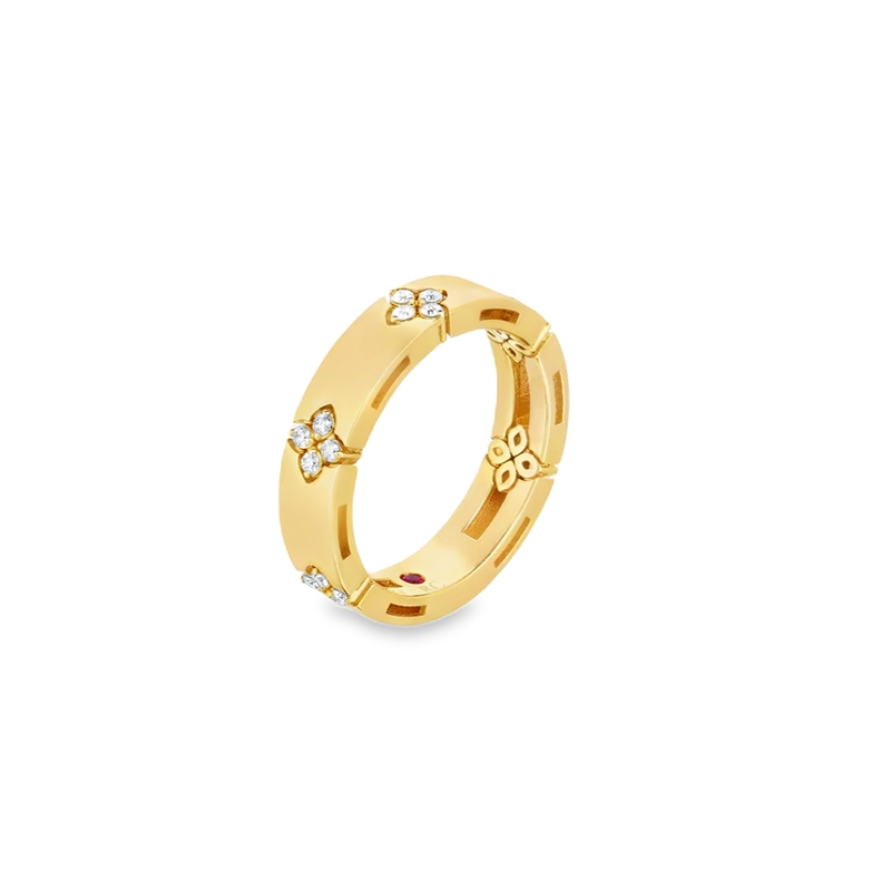 Roberto Coin 18K Yellow Gold Verona Collection Diamond Band - 626