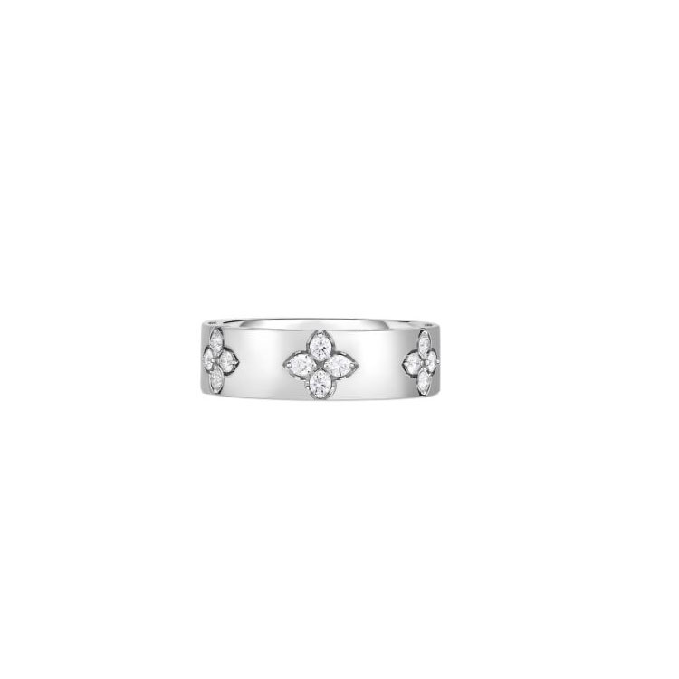 Roberto Coin 18K White Gold Love in Verona Diamond Ring