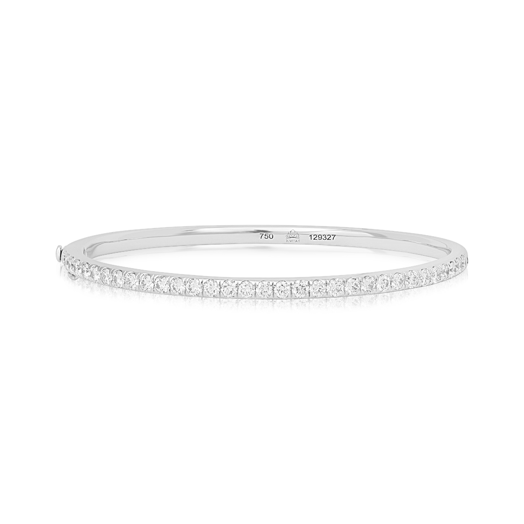 Kwiat 18K White Gold Stackable Diamond Bangle