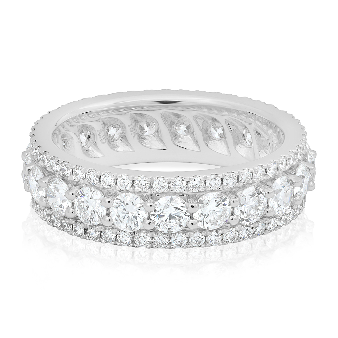 18K White Gold Diamond Eternity Band