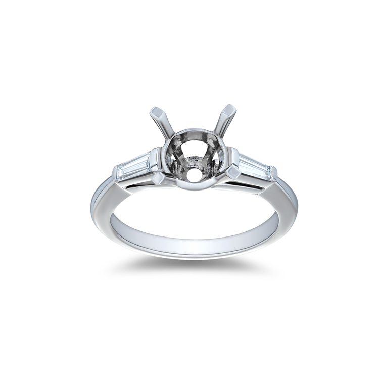 Platinum Diamond Semi Mounting - 3553