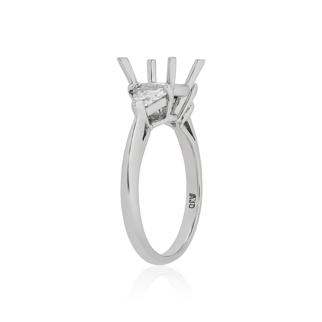 Platinum and Diamond Semi-Mounting