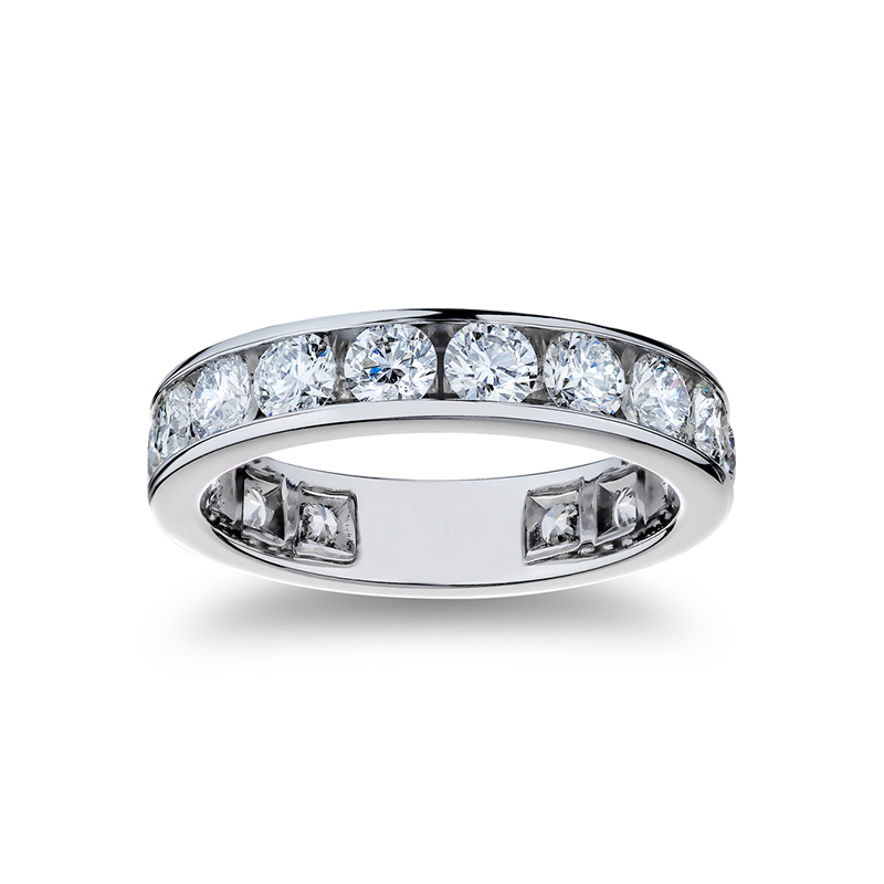 Platinum and Diamond Eternity Band