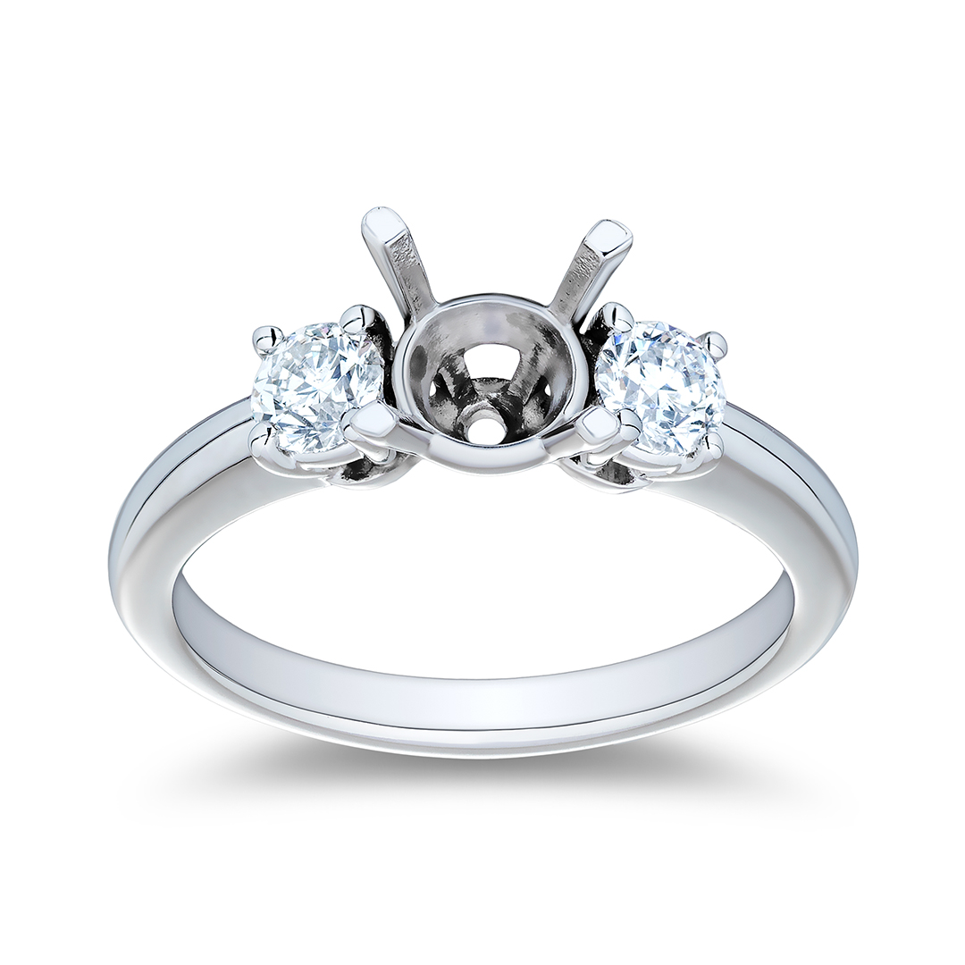Platinum Diamond Semi Mounting - 9302PLT