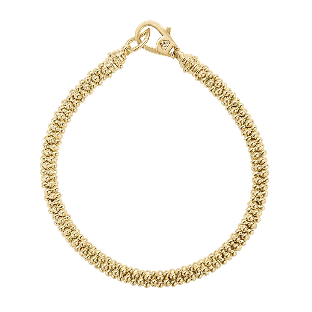 LAGOS 18K Yellow Gold Caviar Bracelet