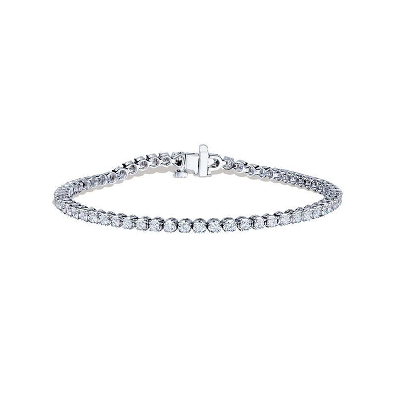 18K White Gold Diamond Tennis Bracelet