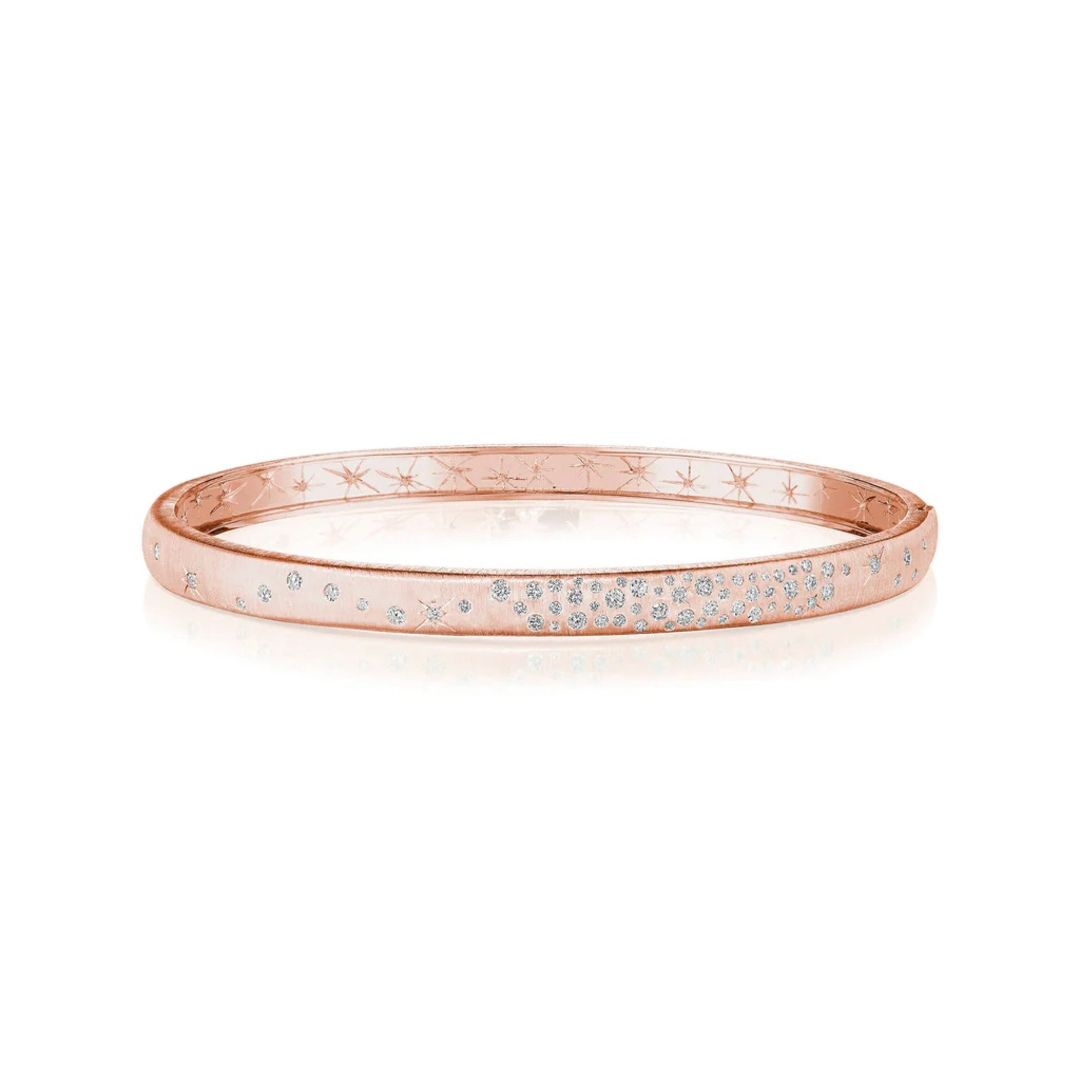 Penny Preville 18K Rose Gold Galaxy Bangle Bracelet