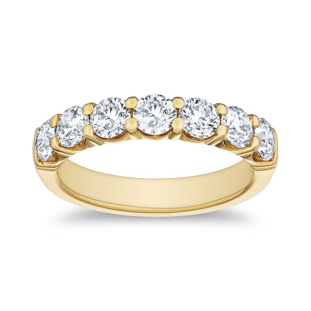 18K Yellow Gold Diamond Wedding Band