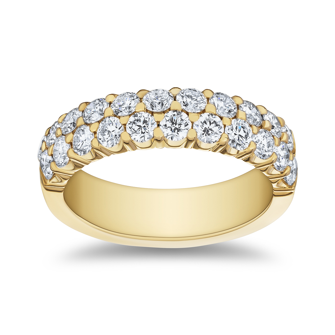 18K Yellow Gold Diamond Band