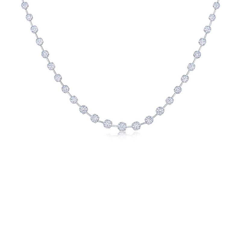 Kwiat 18K White Gold Starry Night Collection Diamond Necklace itemprop=