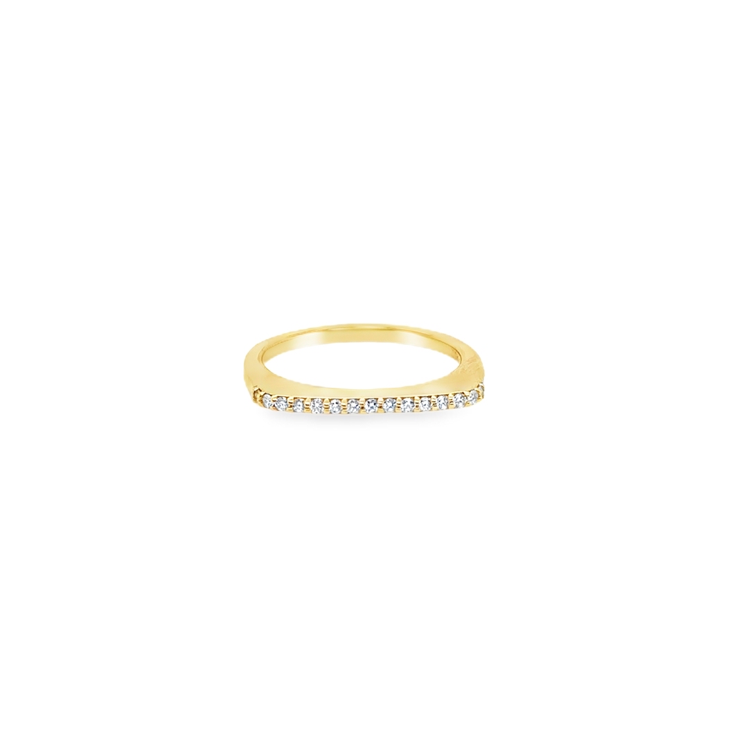 18K Yellow Gold Diamond Band