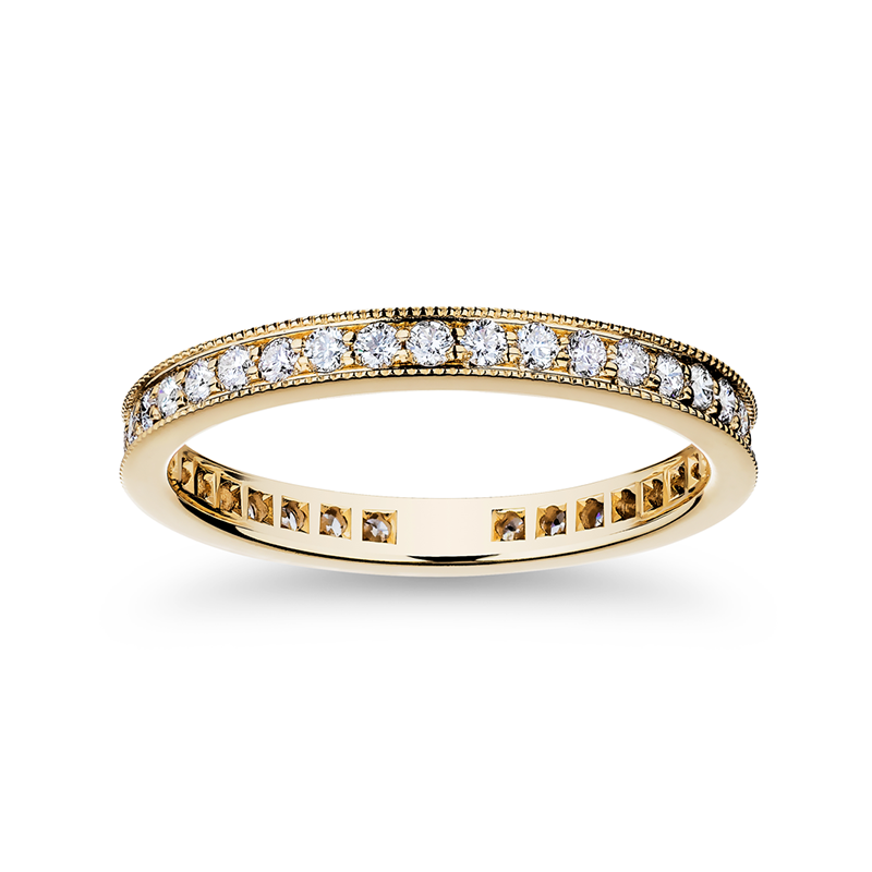 18K Yellow Gold Diamond Eternity Band