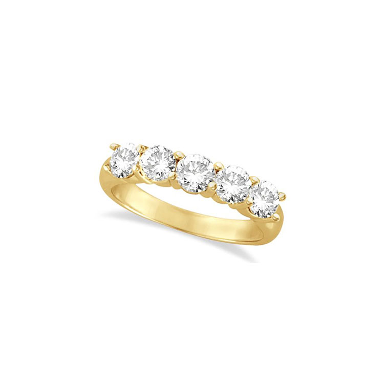 18K Yellow Gold Diamond Band