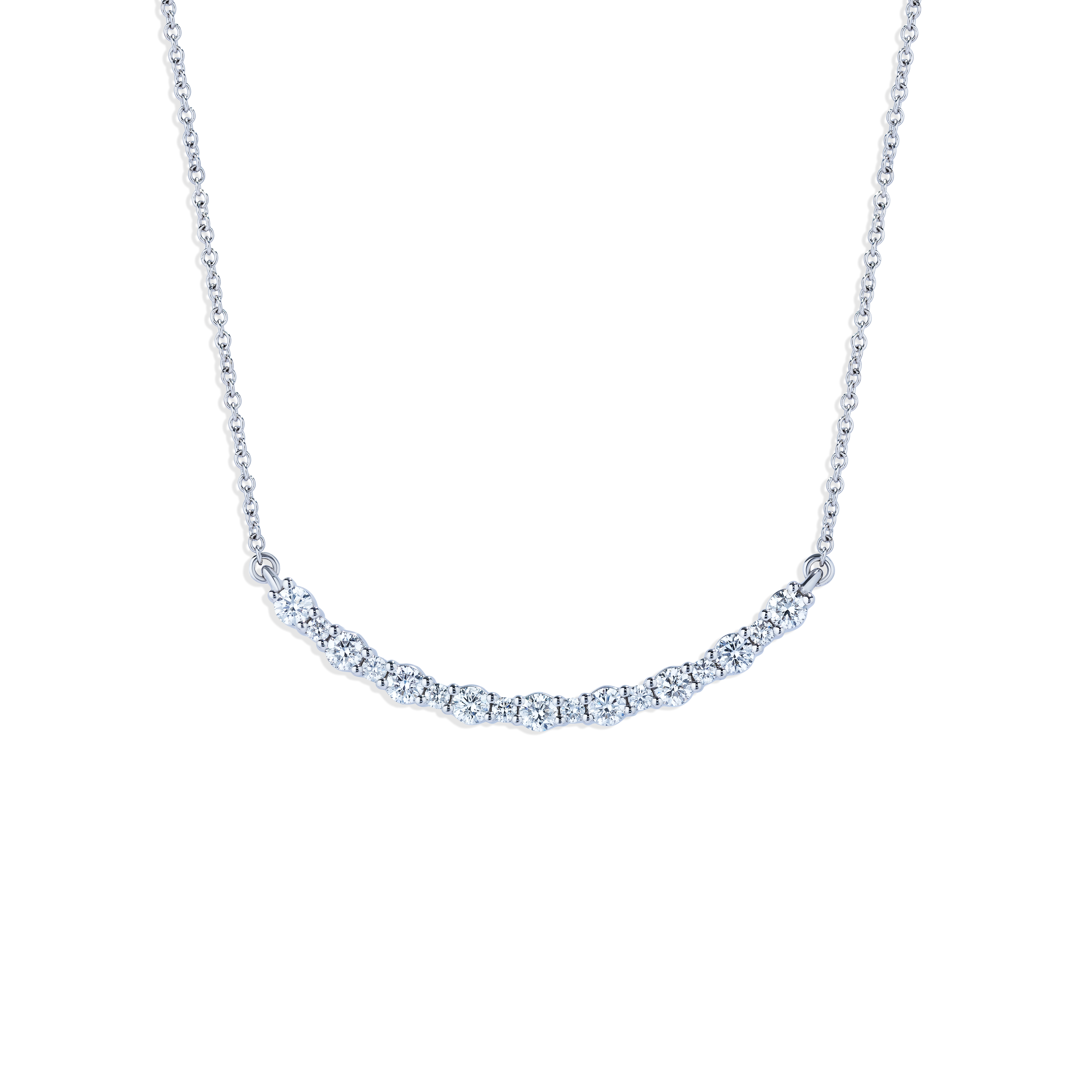 18K White Gold Diamond Necklace