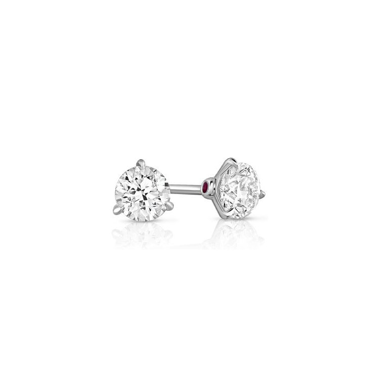 Roberto Coin 18K White Gold Diamond Stud Earrings itemprop=